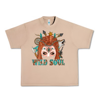 Burro Western İndian Wild Soul With Braid Hair Woman Urban Heavy Tee - BundleAndBundleShop