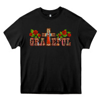 Black grateful guadalupe cross Heavy Core Tee - BarkalooDesign