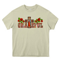 Mossy grateful guadalupe cross Heavy Core Tee - BarkalooDesign