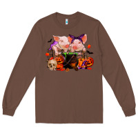 Chestnut halloween pigs Long Sleeve Tee - RanaPortraitStore