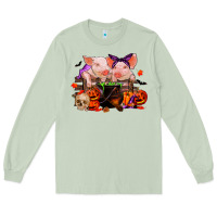 Matcha halloween pigs Long Sleeve Tee - RanaPortraitStore