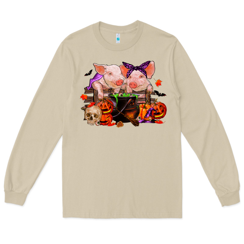 Halloween Pigs Long Sleeve Tee by RanaPortraitStore | Teevron