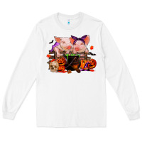 White halloween pigs Long Sleeve Tee - RanaPortraitStore