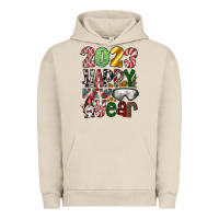 Pigment French Oak 2023 Happy New Year Urban Hoodie - CowhideDigitalArt