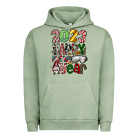 Pigment Oil Green 2023 Happy New Year Urban Hoodie - CowhideDigitalArt