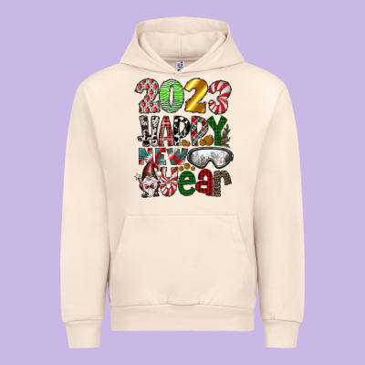 2023 Happy New Year Urban Hoodie Designed By Cowhidedigitalart