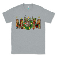 Heather Grey Western Mom With Reindeer Classic Tee - BundleAndBundleShop