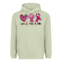 Matcha Love Faith cure Breast Cancer Heavyweight Hoodie - FaDigitalArtStudio