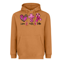 Meerkat Love Faith cure Breast Cancer Heavyweight Hoodie - FaDigitalArtStudio