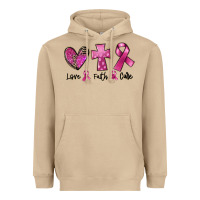 Mushroom Love Faith cure Breast Cancer Heavyweight Hoodie - FaDigitalArtStudio