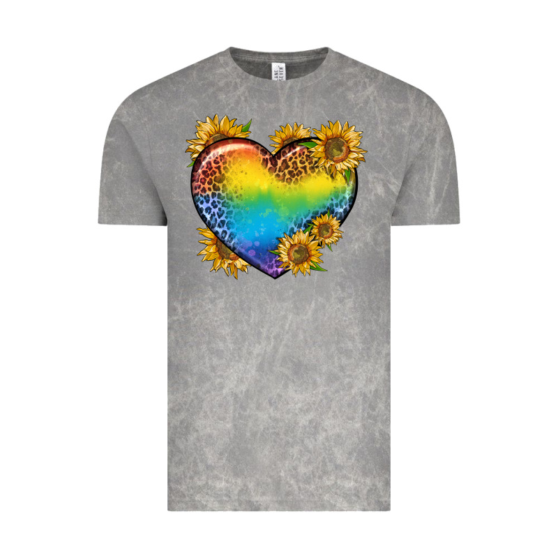 Pride Heart And Sunflower Vintage Tee by BundleAndBundleShop | Teevron