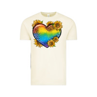 Vintage Arctic Pride Heart And Sunflower Vintage Tee - BundleAndBundleShop