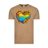 Vintage Coffee Pride Heart And Sunflower Vintage Tee - BundleAndBundleShop