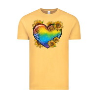 Vintage Mustard Pride Heart And Sunflower Vintage Tee - BundleAndBundleShop