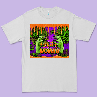 Witchy Woman Halloween Tumbler Premium Tee Designed By Jasminsmagicworld