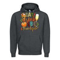 Smoke eat drink and be thankful Zipper Hoodie - CowGirlArtShop