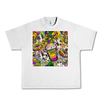 Lunar Rock Mardi Gras coffee cups and donut with cowhide Urban Heavy Tee - BundleAndBundleShop