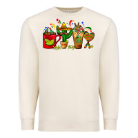 Sandshell Mexico Coffee Cups With Cactus Sombrero And Maraca Premium Sweatshirt - FaDigitalArtStudio