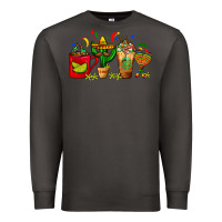 Smoke Mexico Coffee Cups With Cactus Sombrero And Maraca Premium Sweatshirt - FaDigitalArtStudio