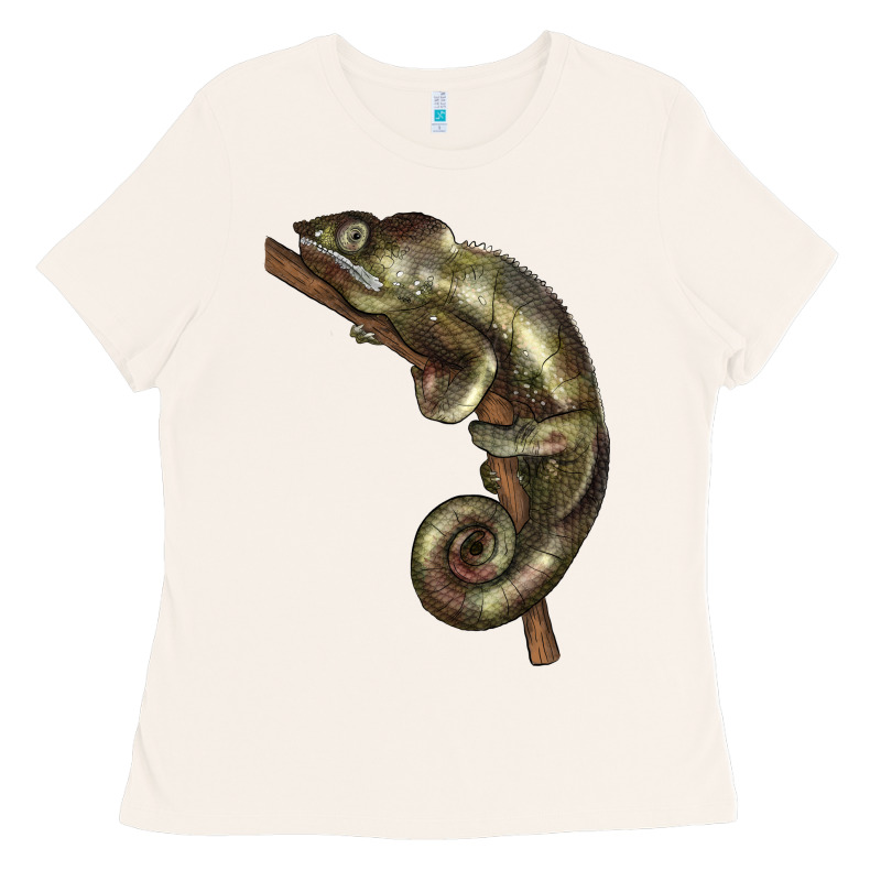Green Chameleon Lizard Illustrations Ladies Tee by LillyAllenDesigns | Teevron