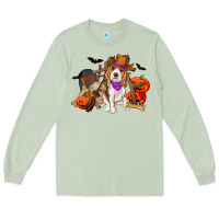 Matcha Halloween beagle dog Long Sleeve Tee - RanaPortraitStore