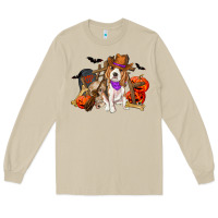 Mushroom Halloween beagle dog Long Sleeve Tee - RanaPortraitStore
