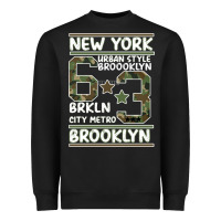 Black Newyork Brooklyn Heavyweight Sweatshirt - Bettercallsaul