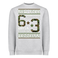 Heather Grey Newyork Brooklyn Heavyweight Sweatshirt - Bettercallsaul