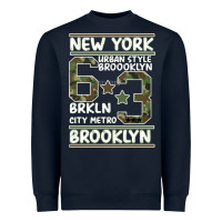 Navy Newyork Brooklyn Heavyweight Sweatshirt - Bettercallsaul