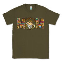 Army Green Western Mom With Baby Jesus Classic Tee - BundleAndBundleShop