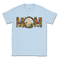 Dusty Blue Western Mom With Baby Jesus Classic Tee - BundleAndBundleShop