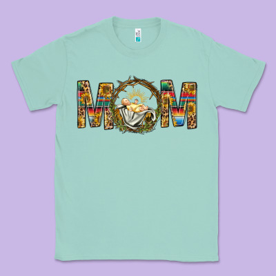 Western Mom With Baby Jesus Classic Tee Designed By Bundleandbundleshop