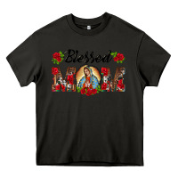 Asphalt blessed mom lady of guadalupe Heavy Core Tee - BarkalooDesign