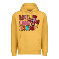 Mustard love like jesus Premium Hoodie - OliviaCreatesArt