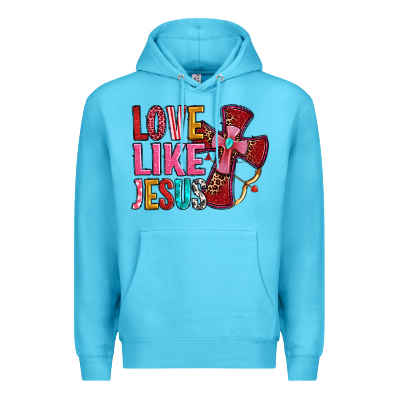 Love Like Jesus Premium Hoodie by OliviaCreatesArt | Teevron