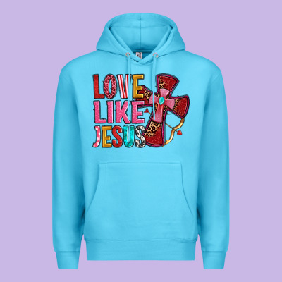 Love Like Jesus Premium Hoodie Designed By Oliviacreatesart