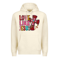 Sandshell love like jesus Premium Hoodie - OliviaCreatesArt