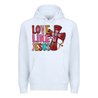 White love like jesus Premium Hoodie - OliviaCreatesArt