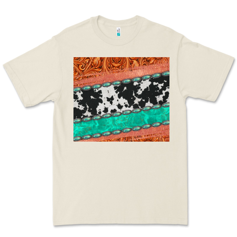Western Turquoise Gemstone Cowhide  Leather Tumbler Premium Tee by Jasminsmagicworld | Teevron