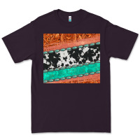 Plum western turquoise gemstone cowhide  leather tumbler Premium Tee - Jasminsmagicworld