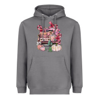 Storm Breast Cancer truck with pumpkins Heavyweight Hoodie - FaDigitalArtStudio