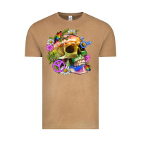 Vintage Camel Pride Skull And Transgender Symbol With Peace Vintage Tee - BundleAndBundleShop