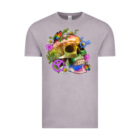 Vintage Zinc Pride Skull And Transgender Symbol With Peace Vintage Tee - BundleAndBundleShop