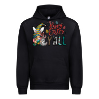 Black happy easter y all Urban Hoodie - CowhideDigitalArt