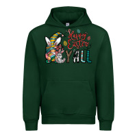 Forest Green happy easter y all Urban Hoodie - CowhideDigitalArt
