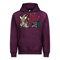 Mauve Wine happy easter y all Urban Hoodie - CowhideDigitalArt