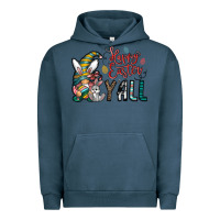 Pigment Midnight Navy happy easter y all Urban Hoodie - CowhideDigitalArt