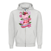 Dove Grey pink christmas socks Zipper Hoodie - CowGirlArtShop
