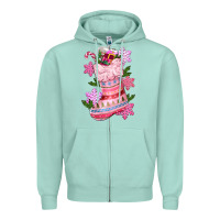 Seafoam pink christmas socks Zipper Hoodie - CowGirlArtShop