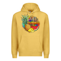 Antique Gold hello summer pineapple Premium Hoodie - JahusDesignShop
